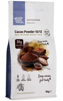 Cacao Powder 10/12 3kg pouch - Whole Food Earth - new packaging