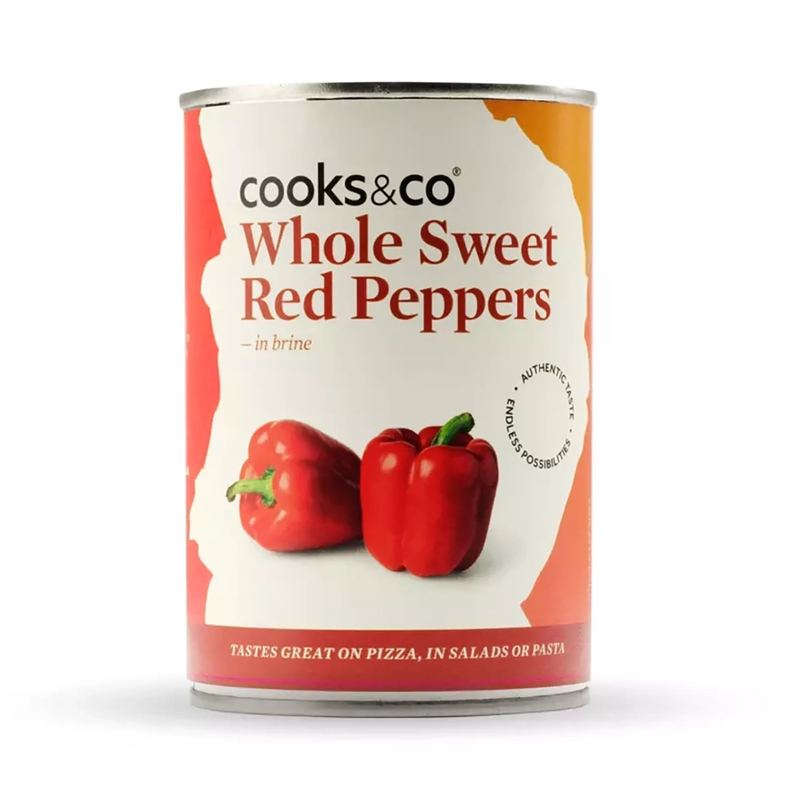 Sweet Red Peppers - Cooks & Co - 390g