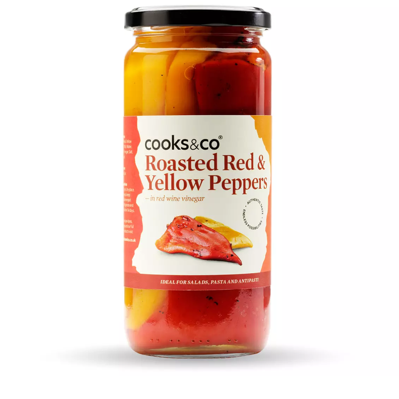 Roasted Red & Yellow Peppers - Cooks & Co - 460g