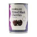 Pitted Black Cherries in Syrup - Cooks & Co - 425g
