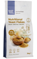 Nutritional Yeast Flakes (Nooch with B12) 2kg pouch - Whole Food Earth - new packaging