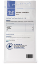 Nutritional Yeast Flakes (Nooch with B12) 2kg pouch - back of pack - new packaging