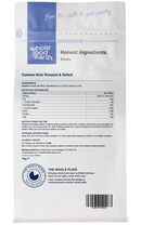 Cashew Nuts Roasted & Salted 1kg pouch - back of pack - new packaging