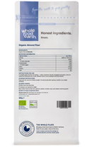 Organic Almond Flour 500g pouch - back of pack - new packaging