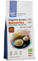 Organic Brown Basmati Rice 1kg pouch - Whole Food Earth - new packaging