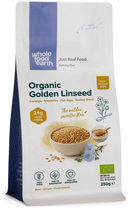 Organic Golden Linseed/Flaxseed 250g pouch - Whole Food Earth - new packaging