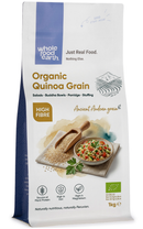 Organic Quinoa Grain 1kg pouch - Whole Food Earth - new packaging
