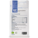 Organic Macadamia Nuts 125g pouch - back of pack - new packaging