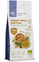 Organic Yellow Split Peas 1kg pouch - Whole Food Earth - new packaging