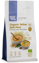 Organic Yellow Split Peas 500g pouch - Whole Food Earth - new packaging
