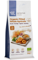 Organic Pitted Whole Apricots 500g pouch - Whole Food Earth - new packaging