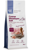 Coarse Himalayan Salt 1kg pouch - Whole Food Earth - new packaging