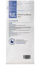 Coarse Himalayan Salt 1kg pouch - back of pack - new packaging