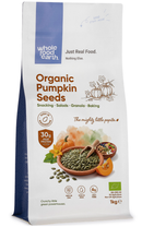 Organic Pumpkin Seeds GWS AA Austria 1kg pouch - Whole Food Earth - new packaging