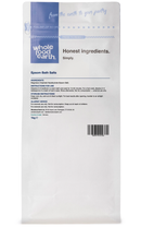 Epsom Bath Salts 1kg pouch - back of pack - new packaging