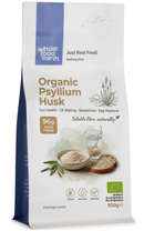 Organic Psyllium Husk 500g pouch - Whole Food Earth - new packaging