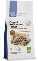 Organic Buckwheat Flakes 500g pouch - Whole Food Earth - new packaging