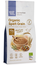 Organic Spelt Grain - Serious Grains 3kg pouch - Whole Food Earth - new packaging