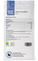 Organic Almond Flour 3kg pouch - back of pack - new packaging