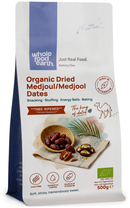 Organic Dried Medjoul Medjool Dates 500g pouch - Whole Food Earth - new packaging