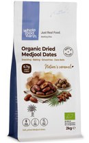 Organic Dried Medjoul/Medjool Dates 2kg pouch - Whole Food Earth - new packaging