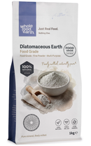 Diatomaceous Earth (Food Grade) 1kg pouch - Whole Food Earth - new packaging