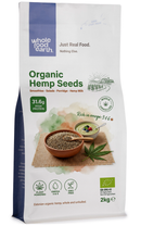 Organic Hemp Seeds 2kg pouch - Whole Food Earth - new packaging