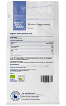Organic Brown Basmati Rice 2kg pouch - back of pack - new packaging