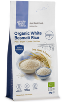 Organic White Basmati Rice 2kg pouch - Whole Food Earth - new packaging