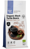 Organic Black Turtle Beans 3kg pouch - Whole Food Earth - new packaging