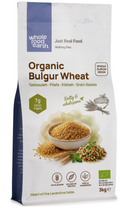 Organic Bulgur Wheat 3kg pouch - Whole Food Earth - new packaging