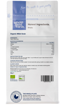Organic Millet Grain 2kg pouch - back of pack - new packaging