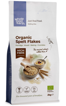 Organic Spelt Flakes 2kg pouch - Whole Food Earth - new packaging