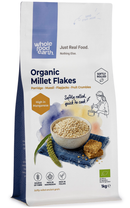 Organic Millet Flakes 1kg pouch - Whole Food Earth - new packaging