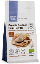 Organic Psyllium Husk Powder 250g pouch - Whole Food Earth - new packaging