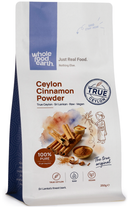 Ceylon Cinnamon Powder (True) 250g pouch - Whole Food Earth - new packaging