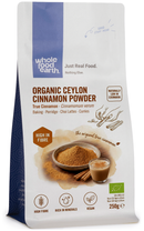 Organic Ceylon Cinnamon Powder (True) 250g pouch - Whole Food Earth - new packaging
