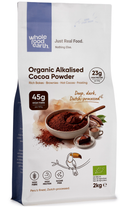 Organic Alkalised Cocoa Powder 2kg pouch - Whole Food Earth - new packaging