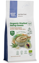 Organic Shelled Hemp Seeds 1kg pouch - Whole Food Earth - new packaging