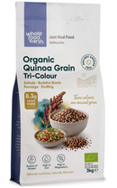 Organic Quinoa Grain (Tri - Colour) 3kg pouch - Whole Food Earth - new packaging