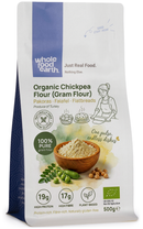 Organic Chickpea Flour 500g pouch - Whole Food Earth - new packaging