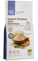 Organic Chickpea Flour (Gram Flour) 3kg pouch - Whole Food Earth - new packaging