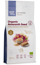 Organic Amaranth Seed 3kg pouch - Whole Food Earth - new packaging