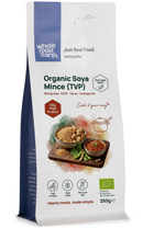 Organic Soya Mince (TVP) 250g pouch - Whole Food Earth - new packaging