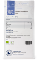 Organic Soya Mince (TVP) 2kg pouch - back of pack - new packaging