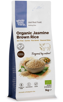 Organic Jasmine Brown Rice 1kg pouch - Whole Food Earth - new packaging