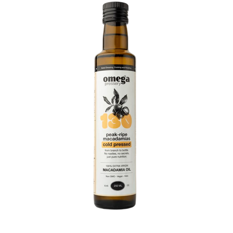 Extra Virgin Macadamia Oil - Omega Pressery -  250ml