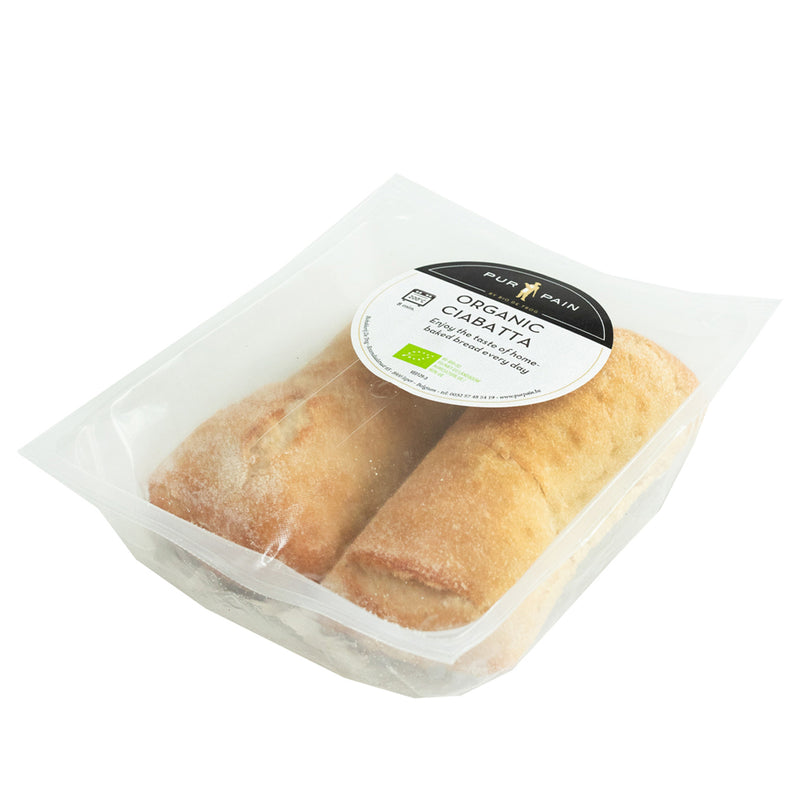 Organic Ciabatta 2 Pack - Pur Pain - 240g