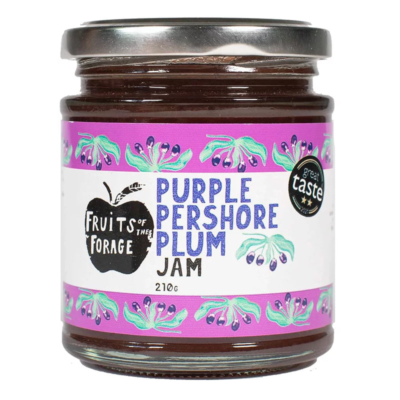 Purple Pershore Plum Jam - Fruits of the Forage - 210g