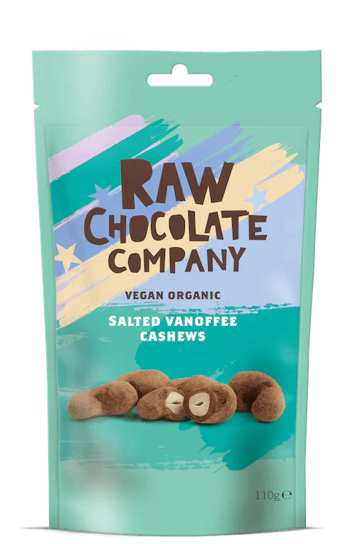 Organic Salted Vanoffee Cashews - 100g - Raw Chocolate Company